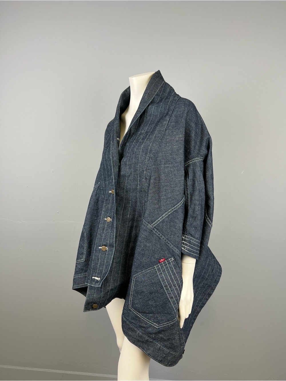 Levi’s unisex Upside-Downable  Denim Oversized Trucker Jacket - Dark Indigo